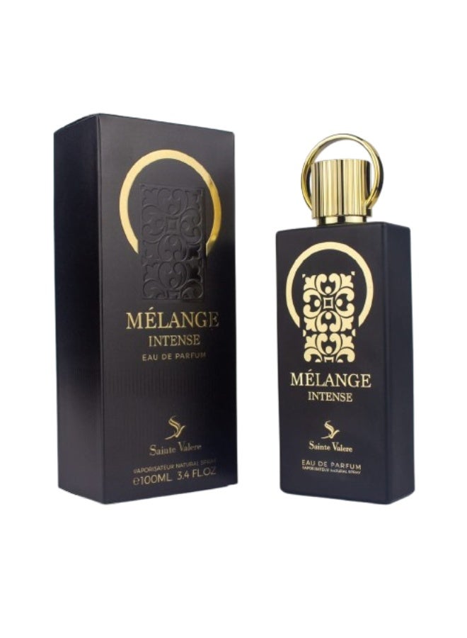 Sainte Valere, Melange Intense Eau De Parfum for Men 100ml, Luxury Oriental Woody Men's Perfume, Long Lasting Strong Projection, Pink Pepper Toffee Cinnamon Vanilla Amber Suede Leather Fragrance for Daily Wear & Evening Occasions - Image 1